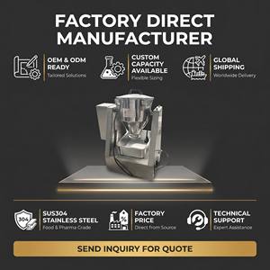 Miscelatore Industriale per Polveri Chimiche e Spezie con Tamburo in SUS304 da 5L a 40L, 0-33 RPM per Miscelazione a Secco di Grado Alimentare - Product Image 3