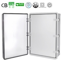 Boîtier de projet électrique extérieur IP67 Matériau PC/ABS transparent Porte articulée transparente Boîtier IP65/IP66 pour instruments électroniques