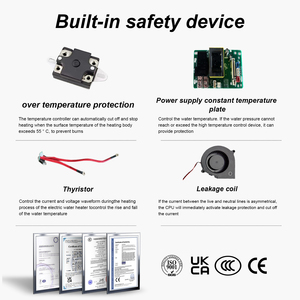 Scaldabagno Istantaneo <span class=keywords><strong>a</strong></span> Risparmio Energetico, Temperatura Costante, Montaggio <span class=keywords><strong>a</strong></span> Parete, per Doccia - Product Image 3