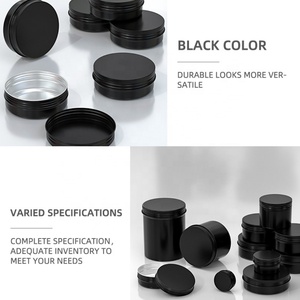 Latas Negras de 30ml-5220 para Enlatar Alimentos con Tapa de Rosca, Latas Metálicas de Aluminio Vacías para Cosméticos, Crema Facial - Product Image 5