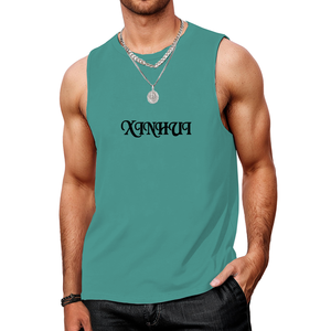 Canotta Casual da <span class=keywords><strong>Uomo</strong></span> Nera con Collo Rotondo Senza Maniche, Trendy per Uscite, Palestra, Allenamenti Estivi, Abbigliamento Casual - Product Image 4