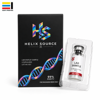 Scatola per Confezionamento con Finestra per Fiala di Vetro Singola da 3ml o 10ml, Cartone Personalizzato con Foglio Olografico e Inserto in Blister