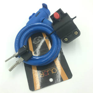 Candado de cable para bicicleta SG Color Lock, de acero, duradero, antirrobo, para bicicleta, vehículo eléctrico, control manual, color aleatorio - Product Image 3