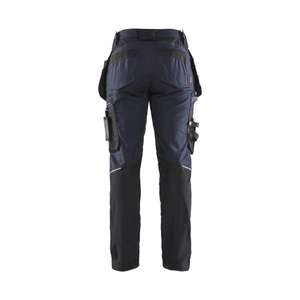 BLAKLADER - 711513438699C34 Pantalones artesanos de mujer elásticos Azul marino oscuro/Negro-PANTALÓN DE TRABAJO EAN 7330509800638 - Product Image 2