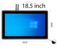 Sistema de Visualización para Cocina (KDS) con Pantalla Táctil de 15.6/18.5/21.5 Pulgadas, Montaje en Pared, Aleación de Aluminio, Sistema Windows o Android
