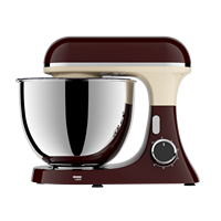Robot pâtissier multifonction 6 vitesses avec moteur électrique DC, bol en acier inoxydable de 6 L, design à tête inclinable et relevable, pour usage domestique
