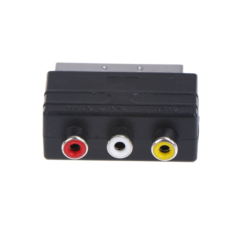 RGB Scart to RCA S-Video Adapter on Out Composite RCA SVHS AV TV