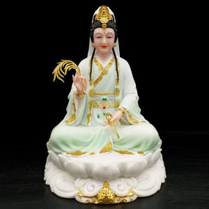 รูปปั้นพระโพธิสัตว์สีขาวหยกจีนรูปปั้นดอกบัวกวน<span class=keywords><strong>อิ</strong></span><span class=keywords><strong>ม</strong></span>ทิเบตรูปปั้นพระพุทธรูปรูปแกะสลักของขวัญที่บ้าน - Product Image 5