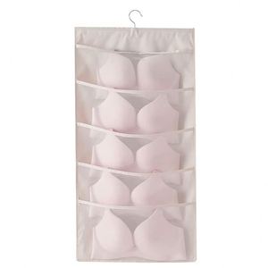 Organisateur de placard suspendu sur mesure, grande taille, double face, avec poches de rangement pour sous-vêtements et grilles en maille - Product Image 1
