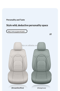 Grey Luxury <strong>Car</strong> <strong>Seat</strong> Covers Full Set Nappa Leather 360 <strong>Wrap</strong> Fit <strong>for</strong> Ford F-150 Escape Explorer All Season Universal - Product Image 5