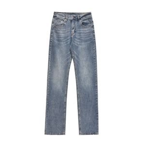 <span class=keywords><strong>Pantalones</strong></span> Vaqueros <span class=keywords><strong>de</strong></span> Moda Urbana <span class=keywords><strong>para</strong></span> Hombre y <span class=keywords><strong>Mujer</strong></span>, Cintura Media, 100% Algodón, Azules, Corte Recto y Ajustado - Product Image 2