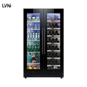 Cave à vin de qualité supérieure avec compresseur double, capacité de 274 bouteilles, étagères en bois et refroidissement par air - Product Image 2