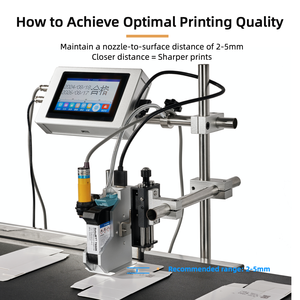 YMARK 12.7毫米一体式在线喷墨打印机，用于瓶子、工艺品、管子等的印刷，可打印生产日期、有效期、标志、图标、价格等信息 - Product Image 3