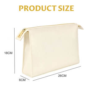 2025 özelleştirilmiş tuval kozmetik çantası fermuar kapatma moda seyahat çanta kişiselleştirilmiş Logo kaliteli kişiselleştirilmiş kozmetik çantası - Product Image 6