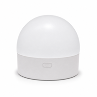 Mini lampe dôme RGB rechargeable, contrôle par interrupteur, intensité variable, 7 couleurs, USB-C, 1800 mAh, minimaliste, pour chambre, enfants, décoration intérieure, ambiance