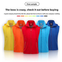 Gilet de travail respirant en maille légère multi-poches en tissu Oxford pour entrepôt, logistique, coursier, été