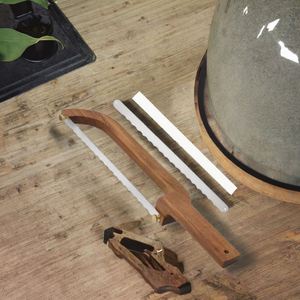 Detachable Handle Acacia Wood <b>Bread</b> Bow <b>Cutter</b> Slicer Sourdough Knife for Homemade <b>Bread</b> with Storage Bag and Screw - Product Image 2