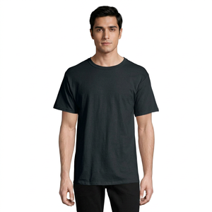 T-shirts personnalisés pour hommes en gros – Manches longues, 100 % coton, doux, respirants, écologiques, service OEM, divers modèles - Product Image 1