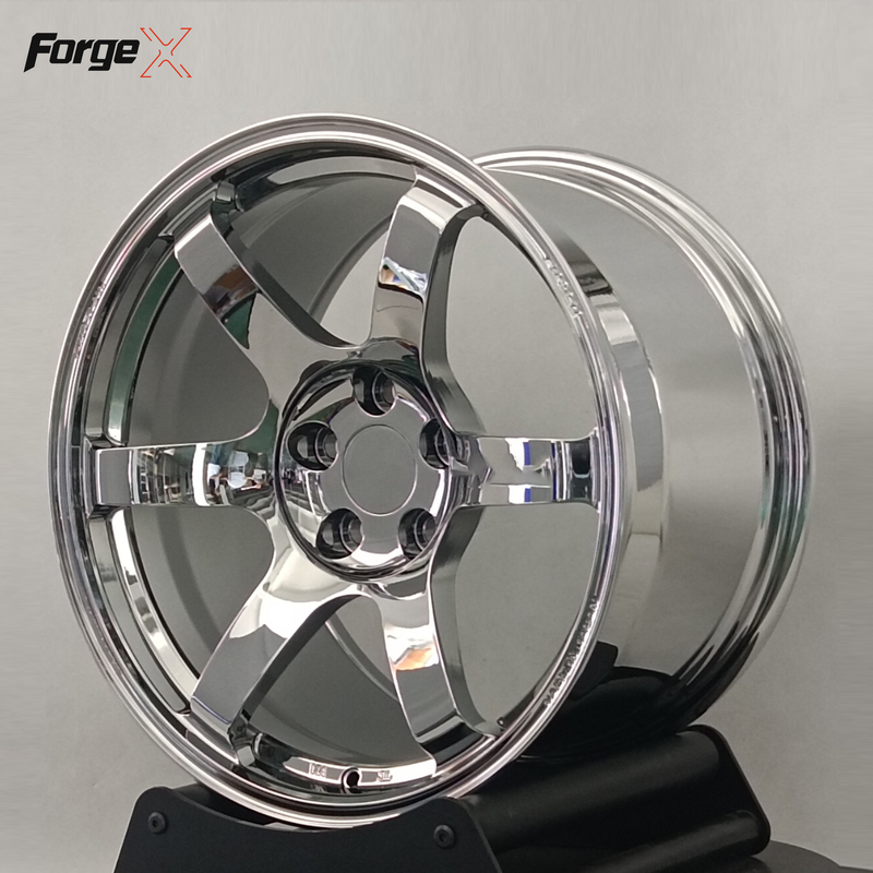 Forgex Custom TE37 Forged Chrome Wheels