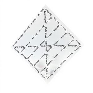 Papel de Envolver para Alimentos de 18*18CM, Venta al por Mayor, Logotipo Impreso Personalizado, Papel Antigrasa de Grado Alimenticio de Alta Calidad, Ecológico, para Hornear - Product Image 1