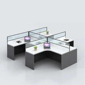 Mobilier de bureau Bureau économique personnalisé Poste de travail 2 4 6 8 personnes Places Bureau Poste de travail Table - Product Image 3