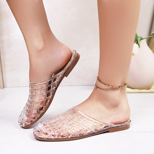Nuevo Estilo de Moda, Sandalias Planas de Malla para Mujer, Zapatos de Playa Casuales para Exteriores, Cómodos y Ligeros - Product Image 6