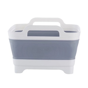 Plato plegable para acampar exterior con tapón de drenaje, escurridor de frutas, <span class=keywords><strong>cesta</strong></span> de almacenamiento de cocina para ahorrar espacio y verduras - Product Image 1