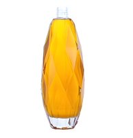 Nouvelle bouteille en verre Super Flint personnalisée pour jus, vin et boissons, avec bouchon à vis, pour Tequila, Brandy et Whisky