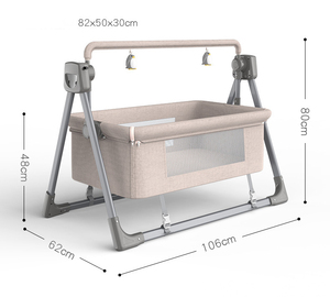 Culla Elettrica Multifunzionale per Neonati, Sedia a <span class=keywords><strong>Dondolo</strong></span> Intelligente, Cesto per il Sonno del Bambino - Product Image 5