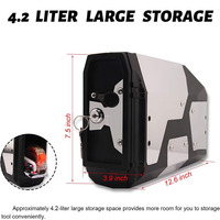 Boîte Latérale de Transport Arrière pour Pièces de Moto, Coffre de Voyage, Sacoches Cavalières pour BMW R1200GS R1250GS ADV 2004-2019