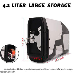 กล่องเก็บของข้างท้ายรถมอเตอร์ไซค์ กล่องท้าย กล่องสัมภาระ กล่องเดินทาง กระเป๋าข้าง สำหรับ BMW R1200GS R1250GS ADV ปี 2004-2019 - Product Image 4