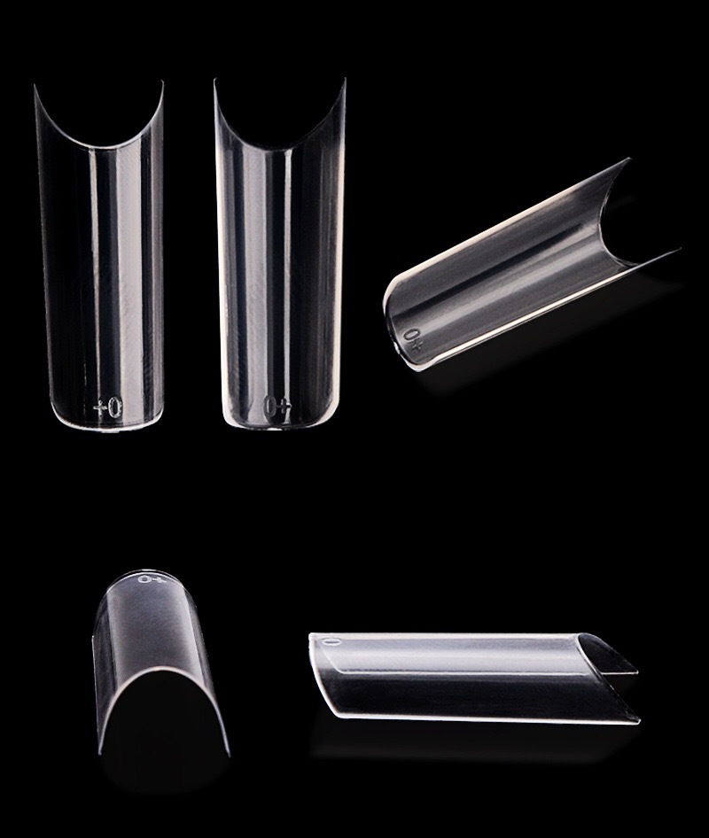 Nail Factory Acrylic Fake Tips XL Square Straight C Curve Nail Tips 550 PCS