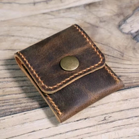 Pochette en cuir véritable grainé personnalisable pour bijoux, écouteurs, câbles, colliers, bagues – Idéale pour la vente en gros