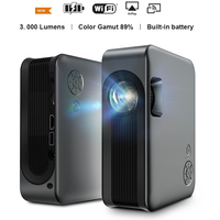 MINI projecteur Support 1080P Smart TV WIFI Portable Home cinéma synchronisation téléphone Android projecteur LED pour film 4k