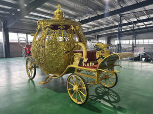 Carroza Eléctrica Luminosa de Calabaza para Boda, Carro de Recogida de Novia, Atrezzo Romántico para Sesiones de Fotos - Product Image 4