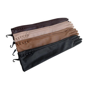 Custom Logo Women Winter PU <b>Leather</b> Gloves Touch Screen Breathable Long Opera Evening <b>Dress</b> Gloves - Product Image 5