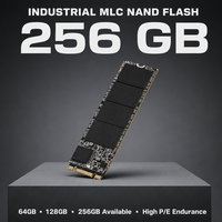 SSD industriel M.2 2280 SATA III MLC NAND Flash 64 Go 128 Go 256 Go, plage de température étendue de -40°C à +85°C, pour ordinateur de périphérie