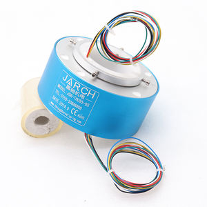 Anneau collecteur 38 mm 15 A 6 fils 200 tr/min à faible bruit IP68 en alliage d'aluminium/acier inoxydable pour kits de robotique - Product Image 6