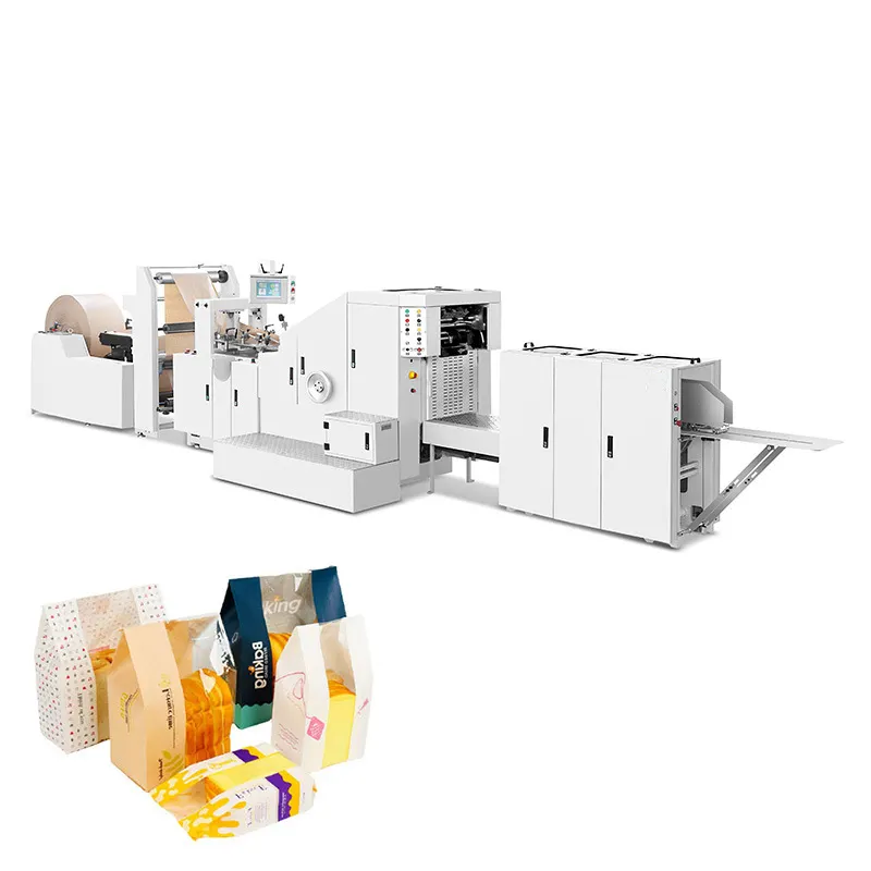 Машина для изготовления бумажных пакетов, машина для изготовления бумажных пакетов с ручкой, машина для изготовления бумажных пакетов