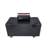 Transporte de plástico duro de seguridad de espuma EVA 55 Tv Flight Case Monitor Flight Case Extraíble Desktop Computer Flight Case