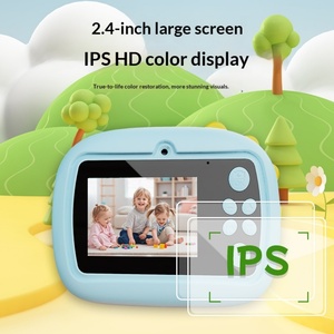 กล้องดิจิตอลพิมพ์ลายการ์ตูนไดโนเสาร์ หน้าจอ LCD ขนาด 2.4 นิ้ว ความละเอียด CMOS 16x ซูมแบบออปติคอล เลนส์คู่ ถ่ายภาพต่อเนื่อง สำหรับเด็ก - Product Image 4
