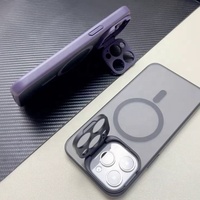 Étui magnétique étanche antichoc en TPU pour PC, design de luxe avec chargement sans fil, protection de l'appareil photo et support pour 15/14 Pro Max