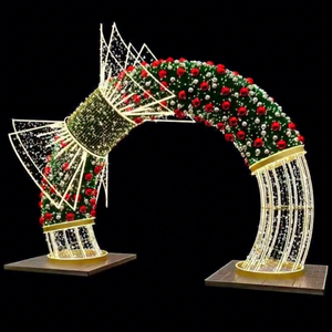 Outdoor IP65 Waterproof Valentine & Christmas Arch Light Decoration Colorful LED Lighting for Festivals Events Public Spaces - Product Image 1