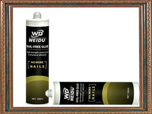 Colle sans clou pour fixation de cadre de porte en bois et silicone, pour la construction, le travail du bois, l'emballage, les surfaces en bois, métal et <span class=keywords><strong>c</strong></span>éramique - Marque Weidu - Product Image 5