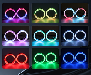 Nueva Luz Decorativa LED 5D con Ojo <span class=keywords><strong>de</strong></span> Ángel, Controlada por Aplicación, para Faros Delanteros <span class=keywords><strong>de</strong></span> Coche y Motocicleta - Product Image 4