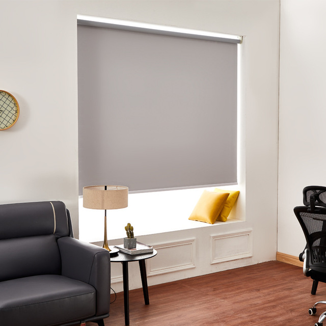Heavy-duty Smart Electric Matter Over Thread Blinds Thermal Insulated Room Darkening Waterproof Blackout Window Blinds