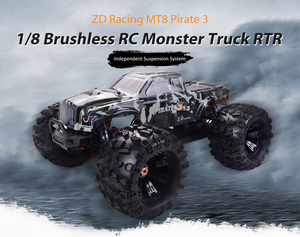 2023 ZD Racing <span class=keywords><strong>MT8</strong></span> Pirates3 RC Voiture 2.4G 1/8 4WD Brushless Grande Taille 90 KM/H Vitesse Rapide Voiture Alliage RC Électrique Monster Trucks Cadeaux - Product Image 5