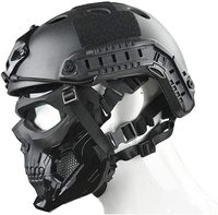 MUCHAN Masque de protection facial pour casque de fête Équipement tactique avec moteur sans moteur Masque de Noël neutre
