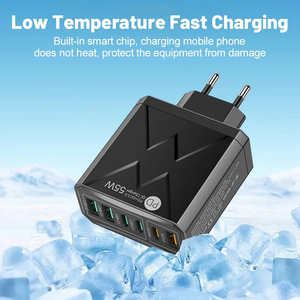 Caricabatterie da Viaggio EU <span class=keywords><strong>6</strong></span> in 1 55W PD USB Ricarica Rapida QC3.0 per <span class=keywords><strong>iPhone</strong></span> 17 16 15 Pro Max Samsung Huawei - Product Image 3