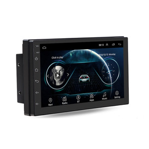 Autoradio Android 2 Din 7 pouces avec écran miroir, Bluetooth, musique, liaison aux smartphones, GPS, boîte mains libres, Wifi, lecture vidéo <span class=keywords><strong>4K</strong></span>, lecteur <span class=keywords><strong>DVD</strong></span> Toyoto - Product Image 1